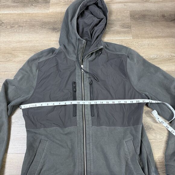 Lululemon Dispatch Hoodie Mens XL Full Zip Jacket Gray Zip Pockets Active - Picture 3 of 6